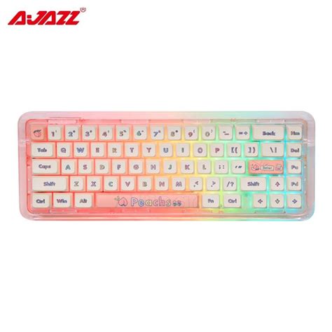 FirstBlood B67 Fully Transparent Mechanical Keyboard Wireless Bluetooth Three Mode Connect Hot