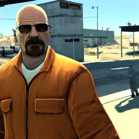 A Screenshot Of Walter White In Grand Theft Auto Stable Diffusion