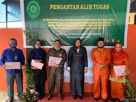 Acara Pengantar Alih Tugas Pengadilan Agama Teluk Kuantan 1908