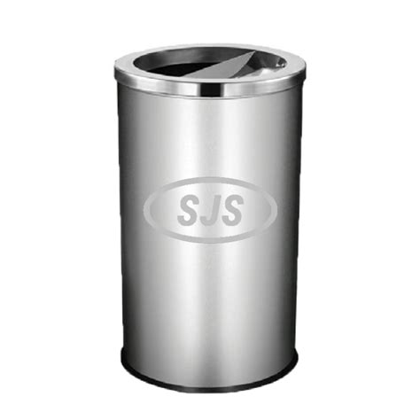 Stainless Steel Bin Round Cw Open And Ashtray Top Superior Janitorial