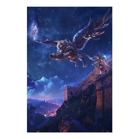 Diamond Art Kits for Adults, Starry Sky Wall Flying TigerDiamond ...