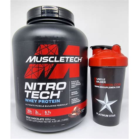 Jual Nitrotech Performance 4 Lbs Muscletech Bpom Nitro Tech Whey Protein Isolate 4lbs 4 Lb 4lb