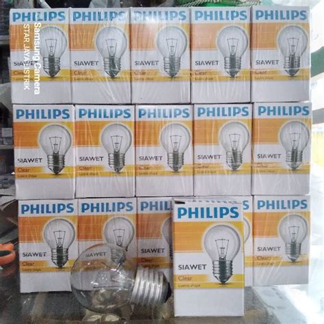 Jual Lampu Pijar Philips Dop Philips Siawet 15 Watt Kecil 15 Watt