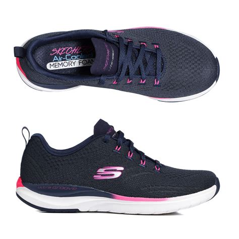 Skechers Damen Sneaker Ultra Groove Textil Memory Foam Qvc De