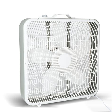 20” Box Fan, 3-Speed Cooling Table Fan with Aerodynamic Shaped Fan ...