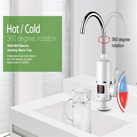 3000w Instant Tankless Electric Water Heater Faucet Kitchen Instant Heating Tap Water Faucet