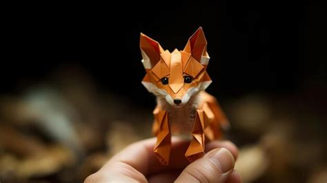 Premium AI Image | tiny animals origami