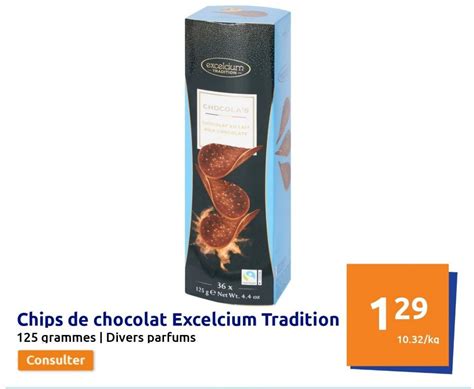 Promo Chips De Chocolat Excelcium Tradition Chez Action