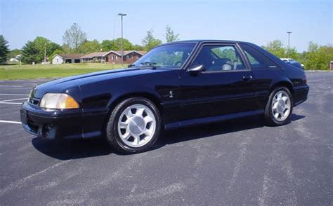 Black 1993 Ford Mustang Svt Cobra Hatchback Photo