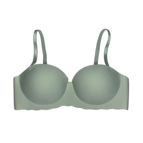 Abma Fashion Stripe Underwear Seamless Wireless Soft Women S Bra Comfortable Push Up Lingerie