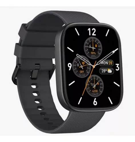 Smartwatch Zeblaze Gts 3 Plus Tela Amoled Hd De 2 15 Caixa Preto