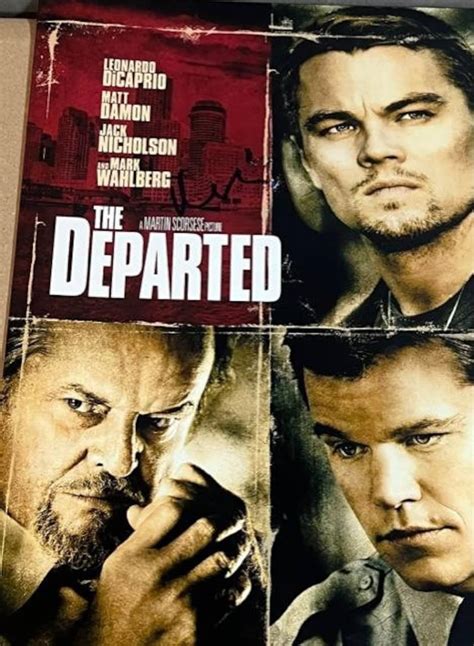 MATT DAMON Signed Autographed the Departed 11x17 Movie Poster - Etsy