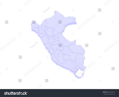 Map Of Tacna Peru 3d Royalty Free Stock Photo 244628275 Avopix