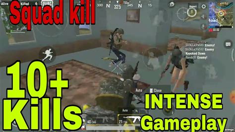 PUBGM LITE GAMEPLAY INTENSE SQUAD KILLS FULL RUSH GAMEPLAY PUBGM LITE