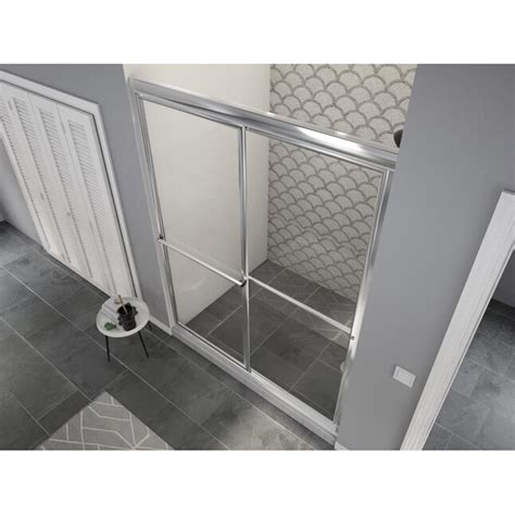 Coastal Shower Doors Newport 70 In H Framed Sliding Chrome Alcove