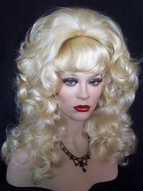 Peg Bundy Beehive Drag Wig Pale Blonde Beautiful Wigs Pale Blonde Wigs