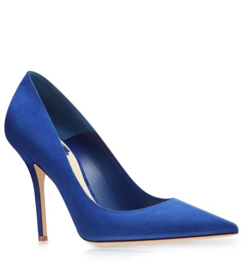 Pump Bright Blue Suede 10cm Hot Heels Blue Heels Miss Dior Blue