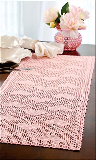 Ravelry Hearts A Plenty Table Runner Pattern By Joyce Geisler