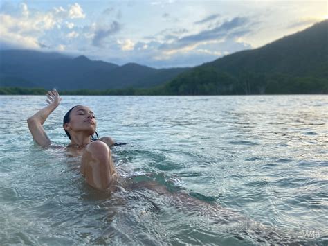 Camila Luna Swimming All Naked In Paradise At Watch Beauty Photo