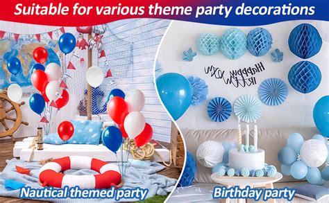 Amazon 100Pcs Red White And Blue Balloons MAQIHAN 4th Of July