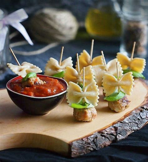 Idea For Pasta And Meatballs Appetizer Recipes Food Summer Appetizer