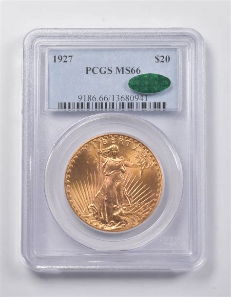 Ms66 1927 20 Saint Gaudens Gold Double Eagle Cac Pcgs Property Room