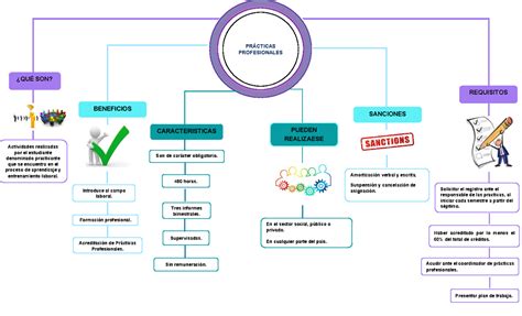 Mapa Conceptual Pr Cticas Profesionales Qu Son En El Sector Social