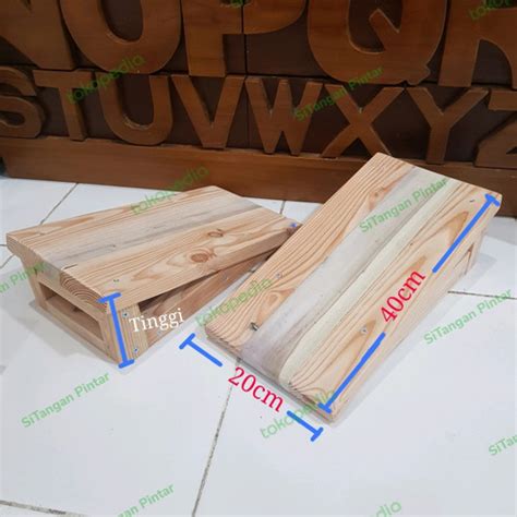 Promo Tanjakan Kayu Tanjakan Motor Wooden Ramp 40cm X 20cm Tinggi