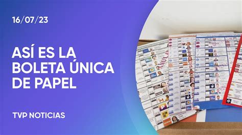 As Funciona La Boleta Nica De Papel En Las Paso Santafesinas Youtube