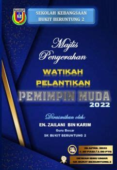 Buku Program Majlis Penyerahan Watikah Pemimpin Muda Eeza Flip