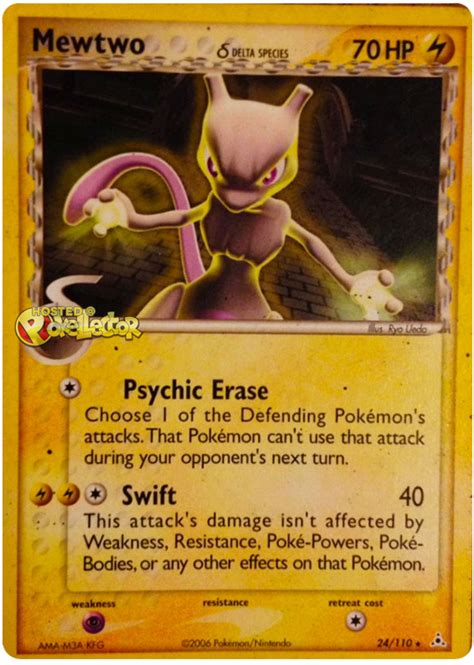 Mewtwo Delta Species EX Holon Phantoms 24 Pokemon Card