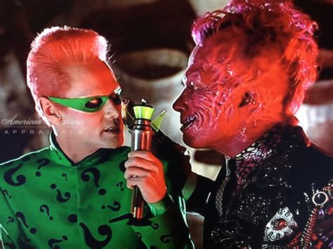 Riddler Jim Carrey Two Face Tommy Lee Jones Batman Forever - American