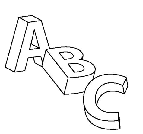 abc letters coloring pages for kids Coloring4free - Coloring4Free.com