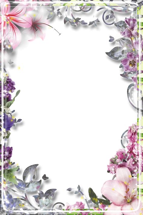 Frames Png Flores Imagens Png Fundo Transparente Gr Tis