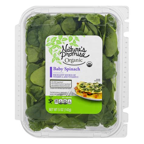 Save On Nature S Promise Organic Salad Baby Spinach Order Online