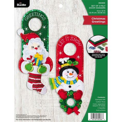 Shop Plaid Bucilla Seasonal Felt Home Decor Door Hangers