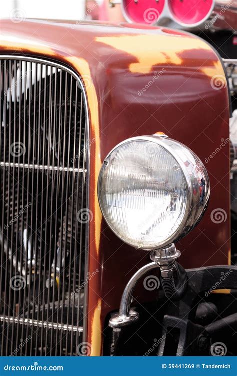 Part Of Vintage Sport Car Stock Image Image Of Nostalgia 59441269