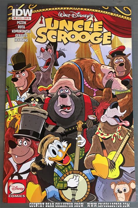 Idw Disney Uncle Scrooge Comic Book Variant Cover Country