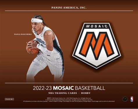 Panini Mosaic Basketball Hobby Box Price Release Date Checklist