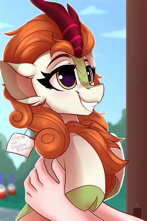 2433741 Safe Artist Shadowreindeer Autumn Blaze Human Kirin G4