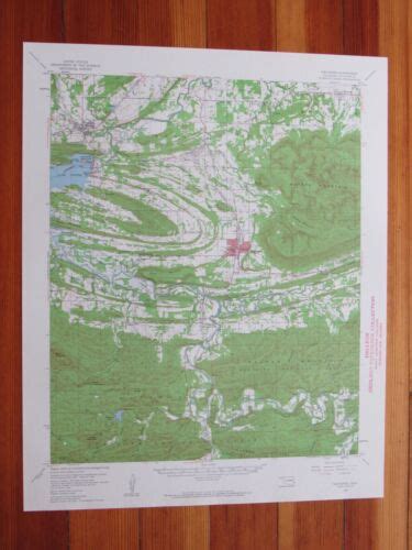 Heavener Oklahoma 1960 Original Vintage USGS Topo Map EBay