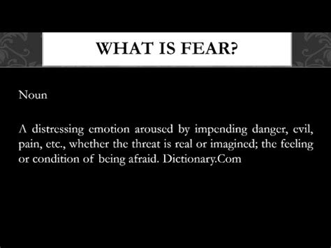 Fear Fear Fear Pastor Steve J Veres Youtube