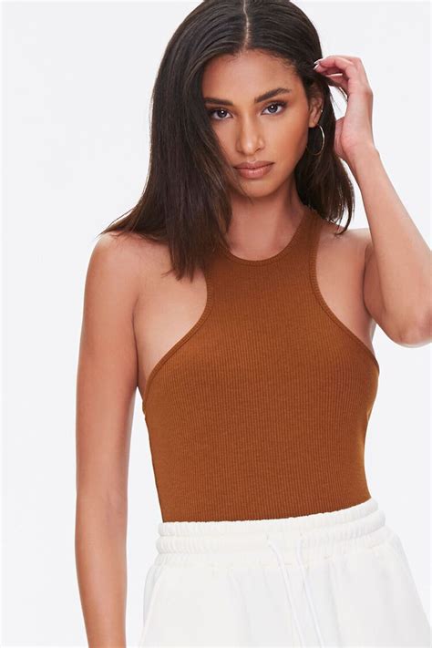 Ribbed Racerback Bodysuit