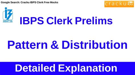 IBPS Clerk Prelims Exam Pattern Distribution Topic Wise Weightage