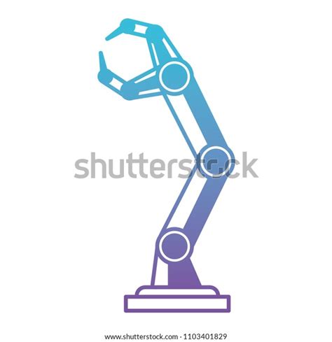 Robotic Hand Isolated Icon Stock Vector Royalty Free 1103401829