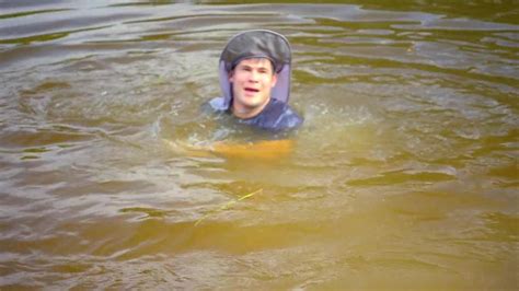 AusCAPS Adam Devine Nude In Bad Ideas Piranha Wrangling With