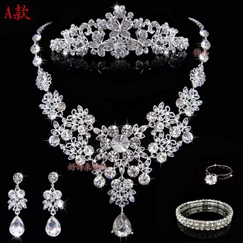 Artificial Diamond Bridal Jewelry Sets Bridal Jewellery Wedding Jewelry ...