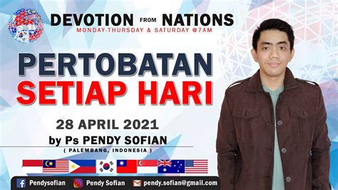 Devotion From Nations Ps Pendy Sofian Palembang Indonesia Youtube