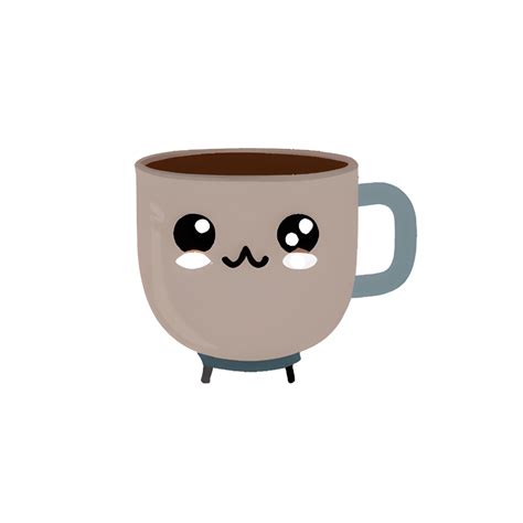 Kawaii Chibi Coffee Cup Graphic · Creative Fabrica