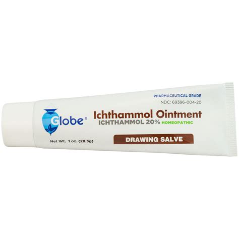 Ichthammol Ointment 20% - Ichthyol, Icthyol, 1 oz